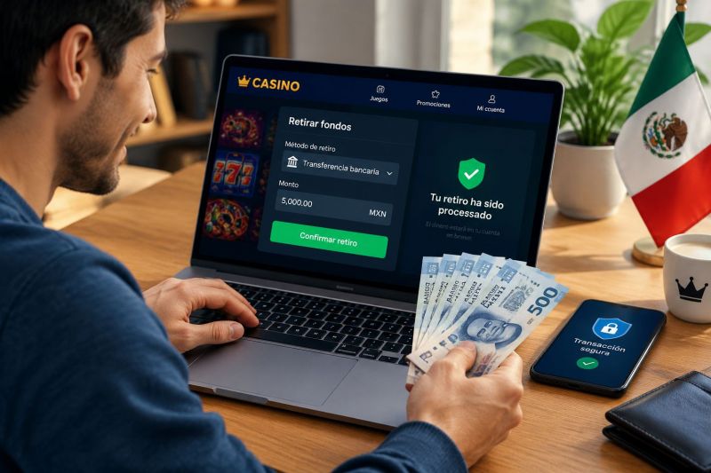 ¿Cómo solicito un retiro? Guía para casinos en línea en México